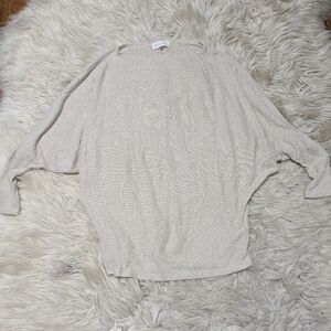 waffle knit 3/4 sleeve top by Paris to Jena